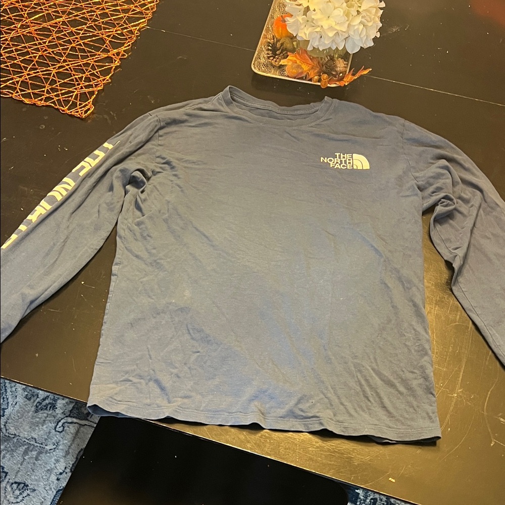 The North Face Navy Long Sleeve Tee